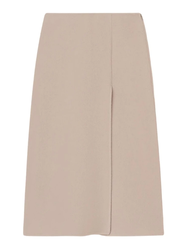 "Larimar" wool and cashmere skirt