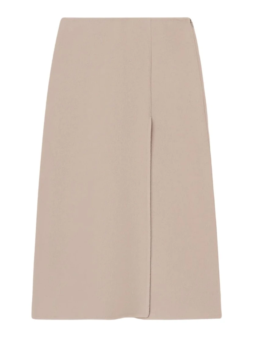 "Larimar" wool and cashmere skirt