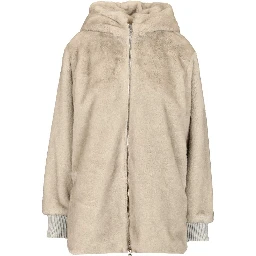 Eco fur blouson jacket