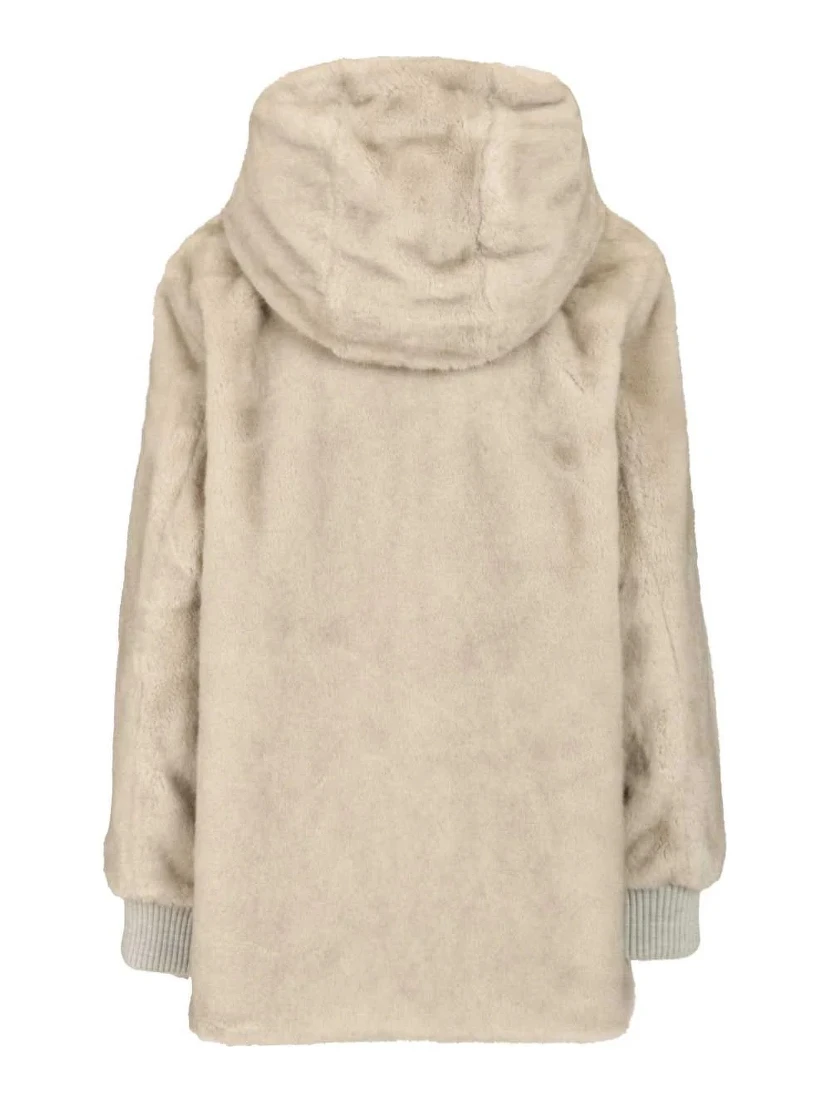 Eco fur blouson jacket