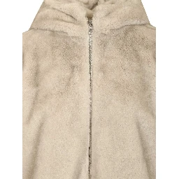 Eco fur blouson jacket