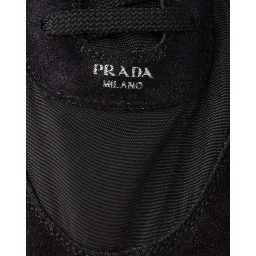 Collapse Re-Nylon suede sneakers