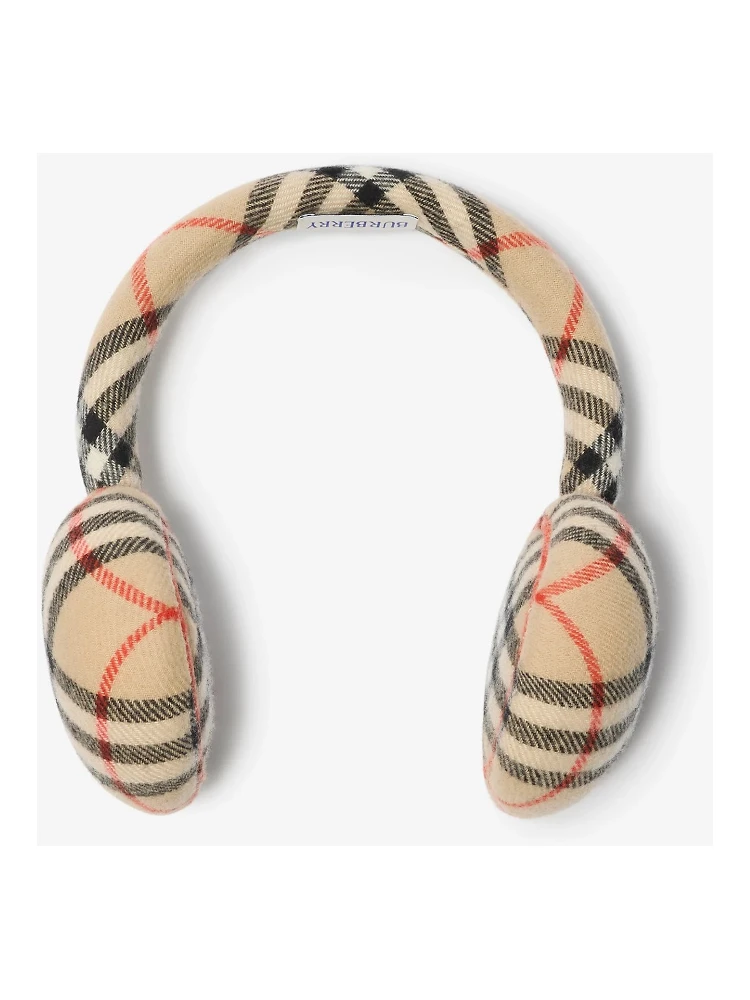 Wool and cashmere earcuff Check alternative