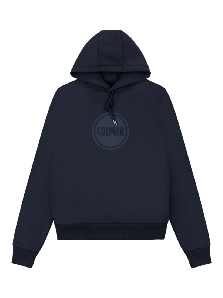 logo-print long-sleeved hoodie