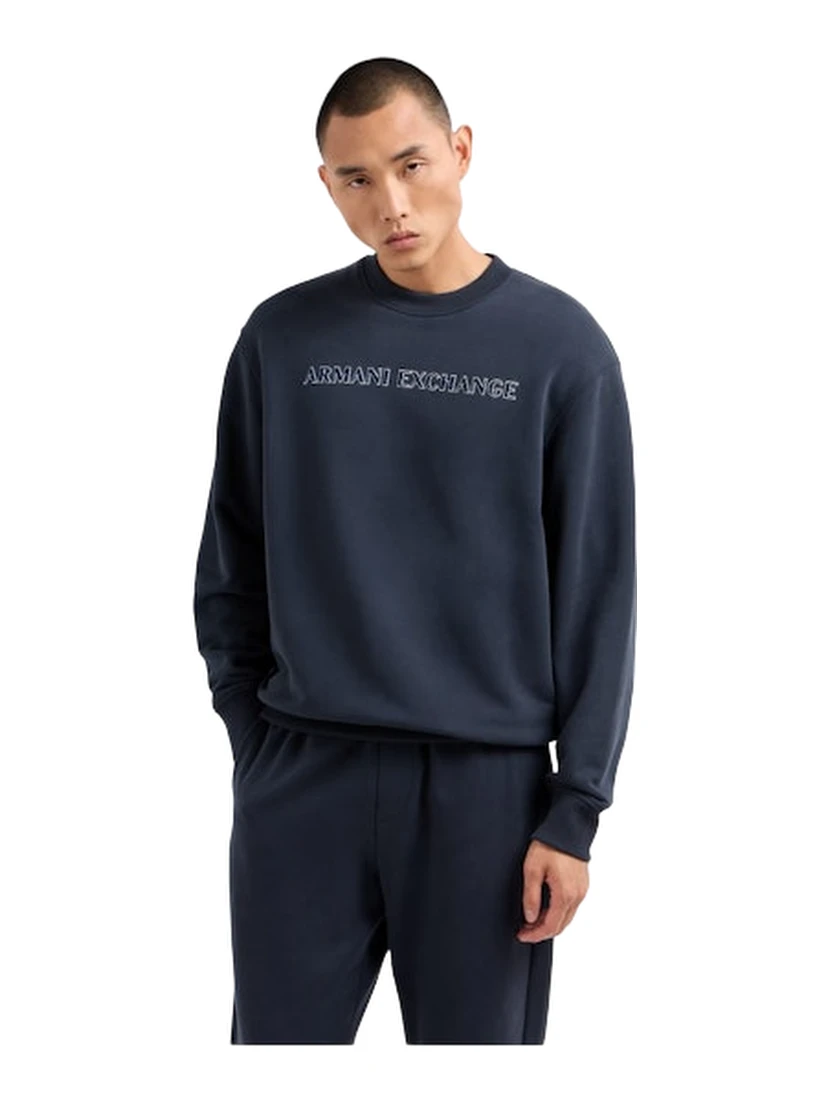 Navy blue crewneck sweatshirt