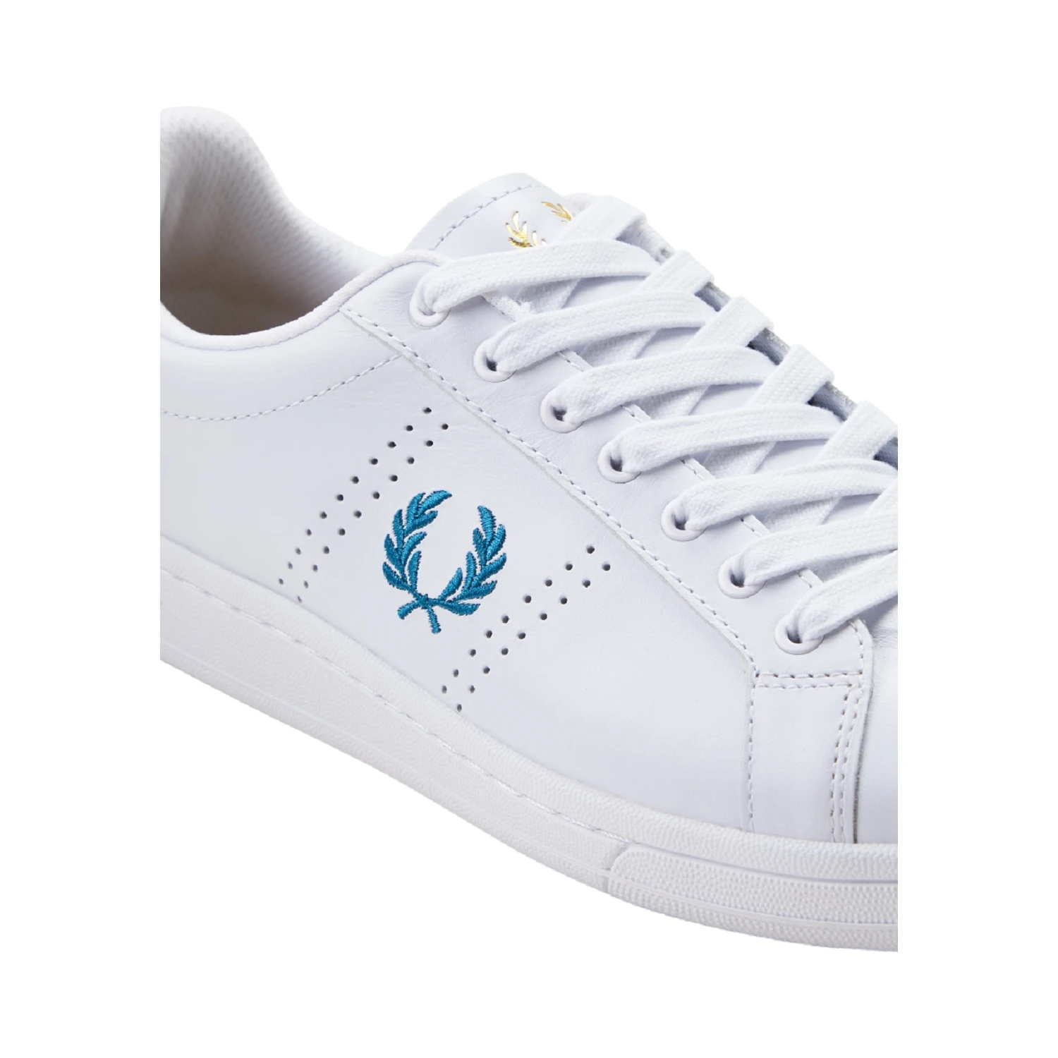 logo-detail perforated sneakers