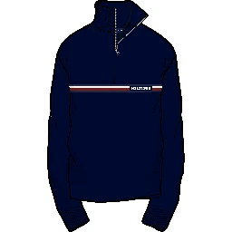 Men's Stripe Quarter-zip Sweater In Calico