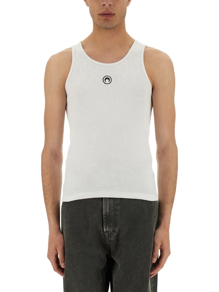 RIBBED TANK TOP WITH MOON LOGO alternative