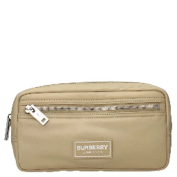 Beige Nylon Clutch Bag