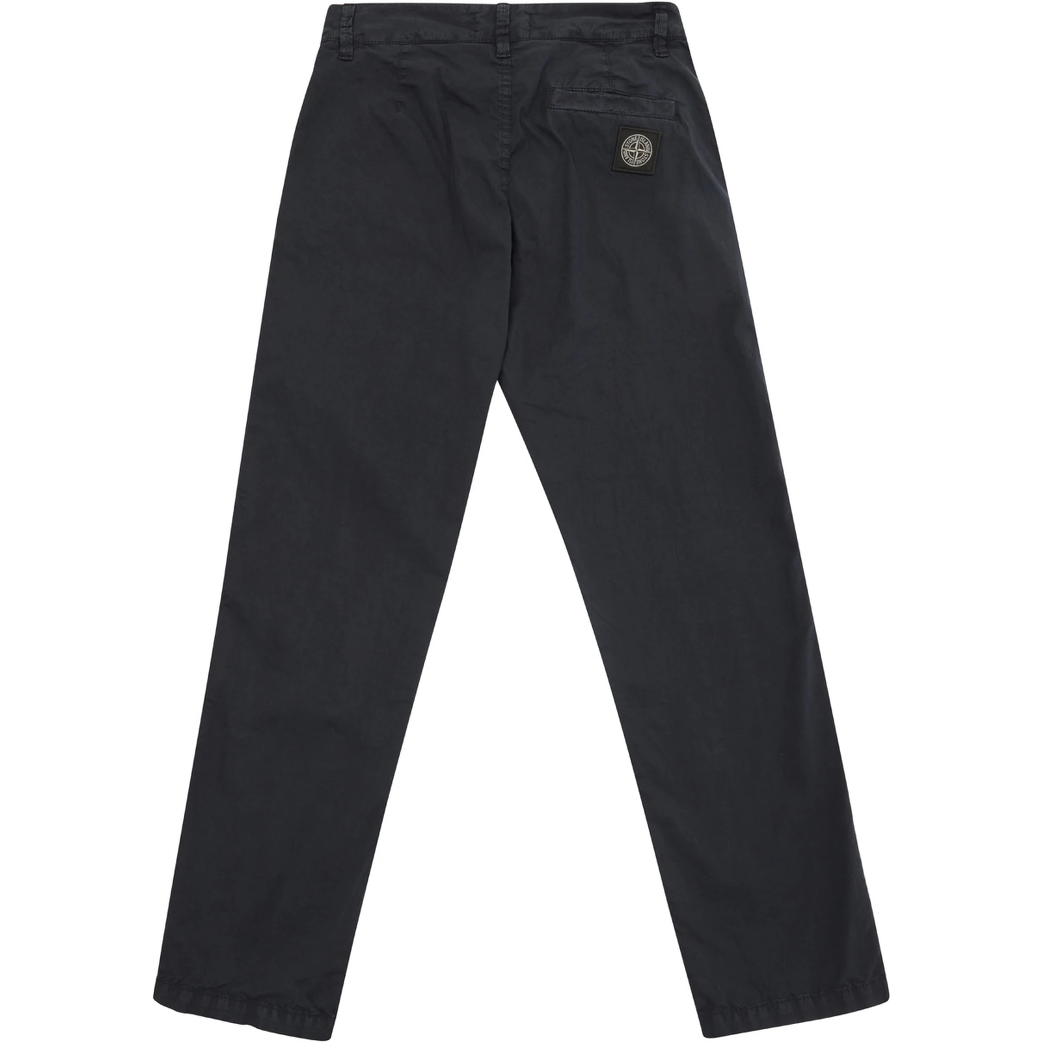 Black Pants with Logo Patch in Stretch Cotton Boy