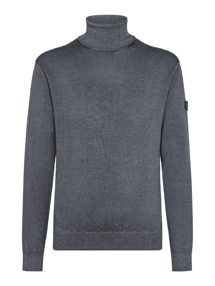 ribbed turtleneck sweater