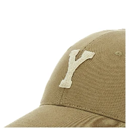 قبعة بيسبول بيج اللون مزينة بشعار مطرز في الأمام، مصنوعة من القطن، للرجال