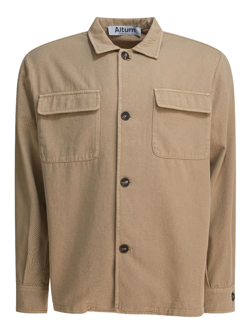 Cotton overshirt jacket