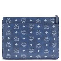 Blue Polyethylene Clutch Bag