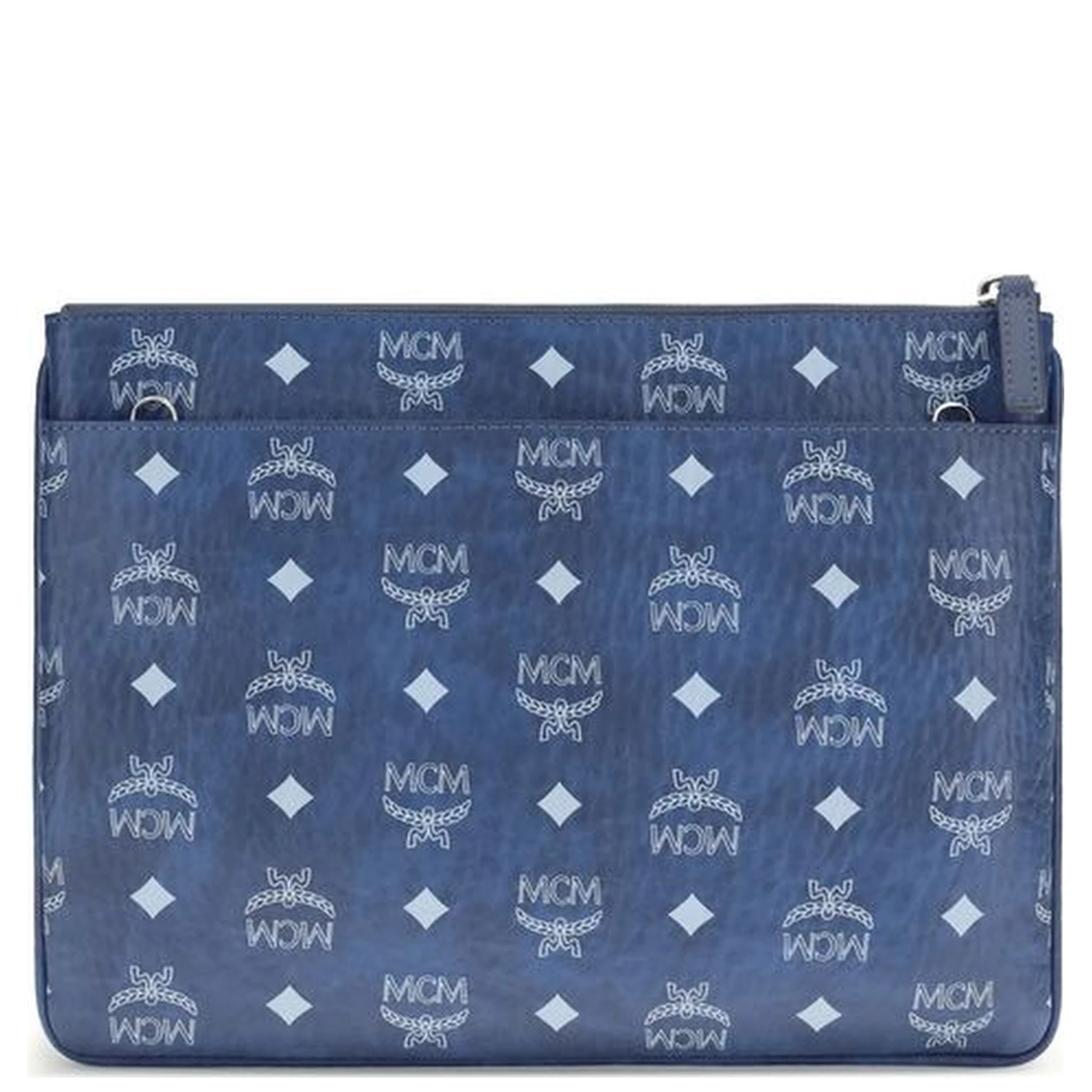Blue Polyethylene Clutch Bag