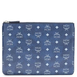 Blue Polyethylene Clutch Bag