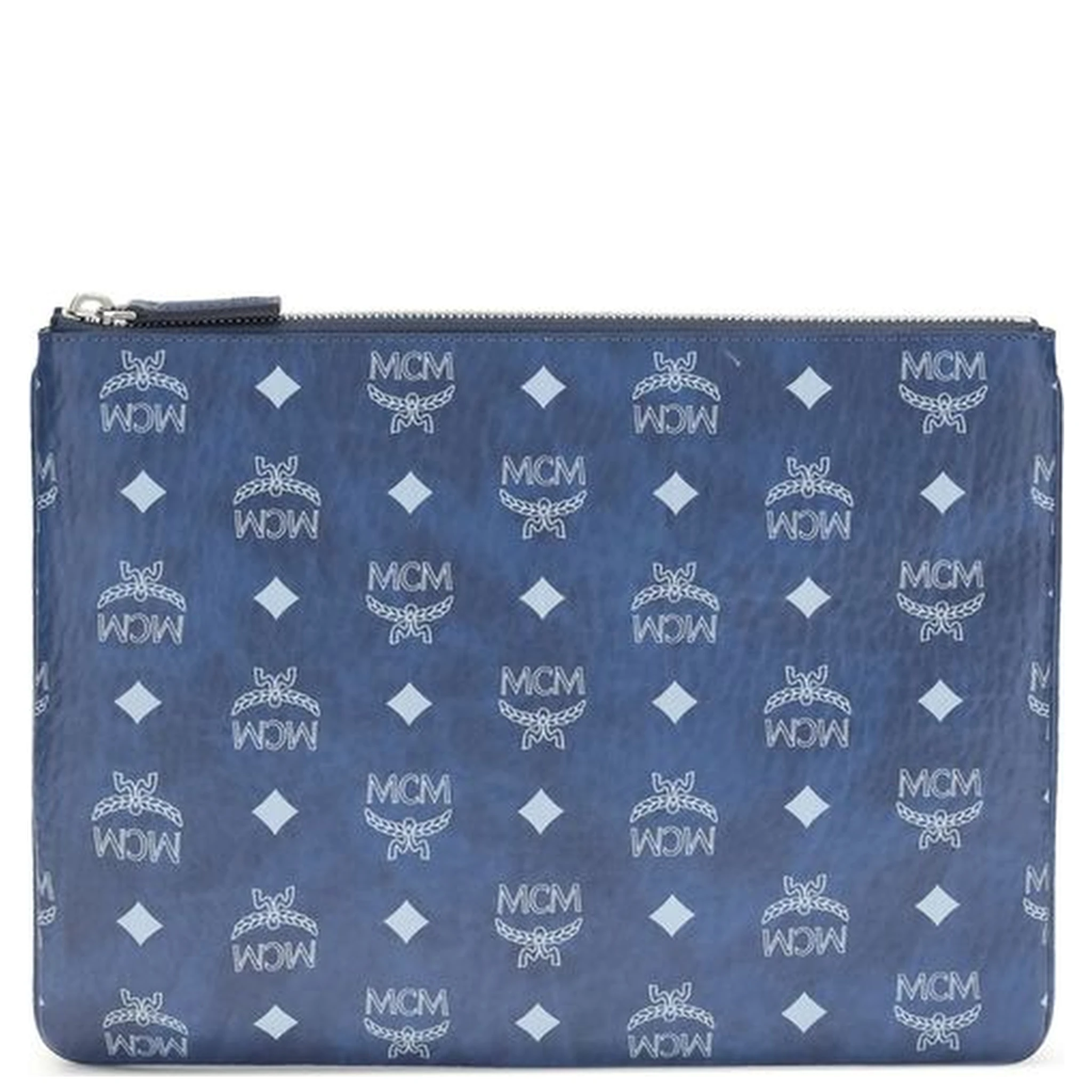 Blue Polyethylene Clutch Bag