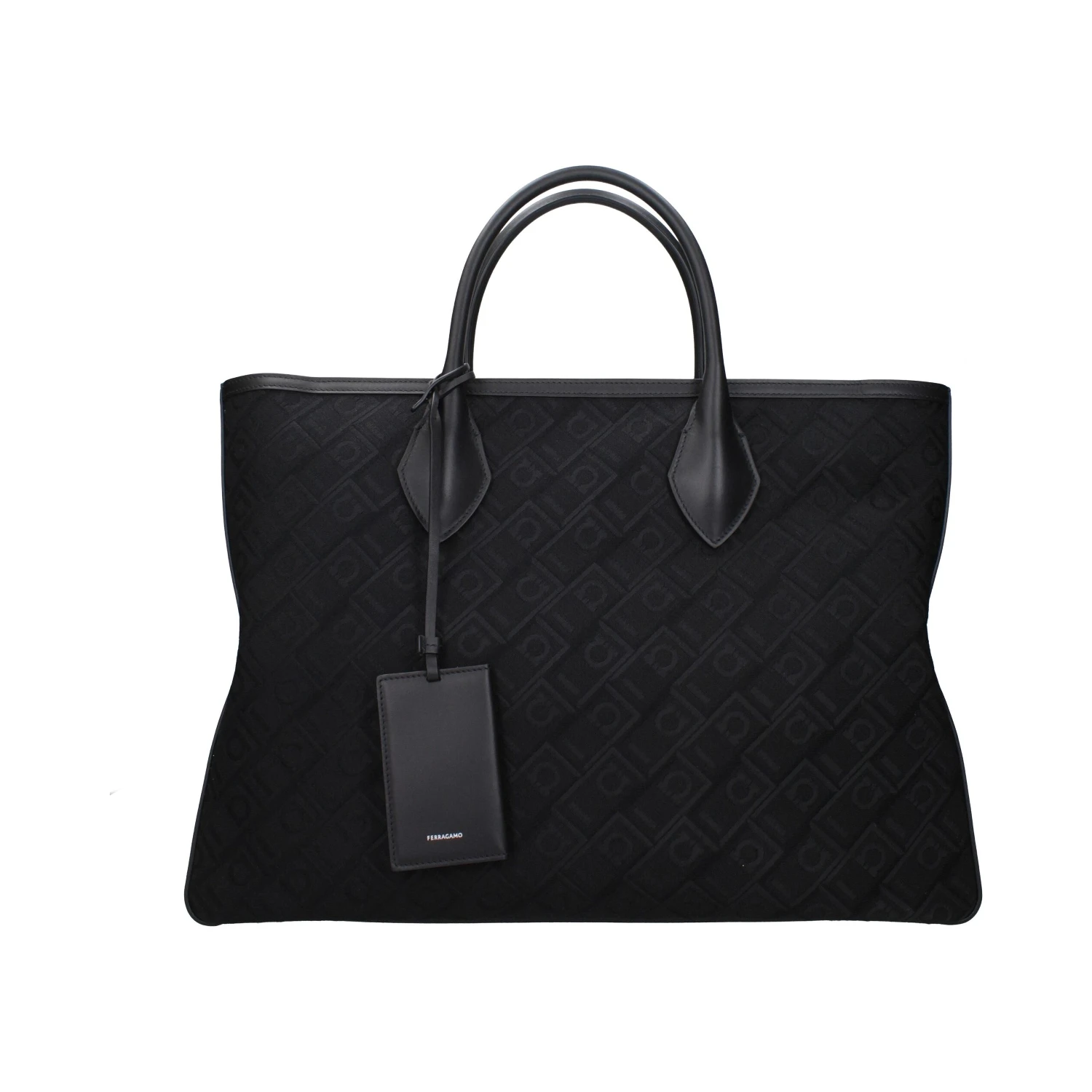 Black Fabric Handbag