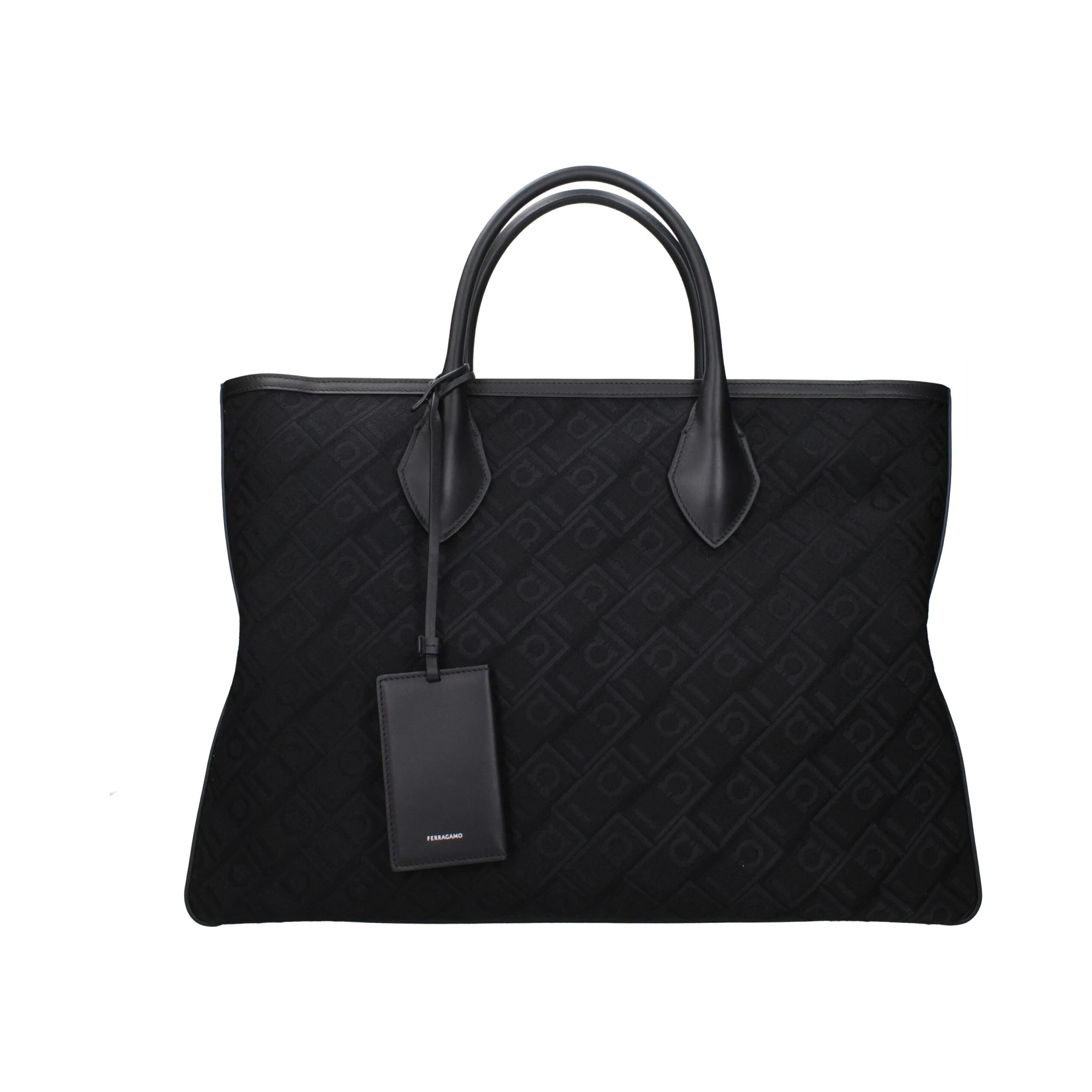 Black Fabric Handbag