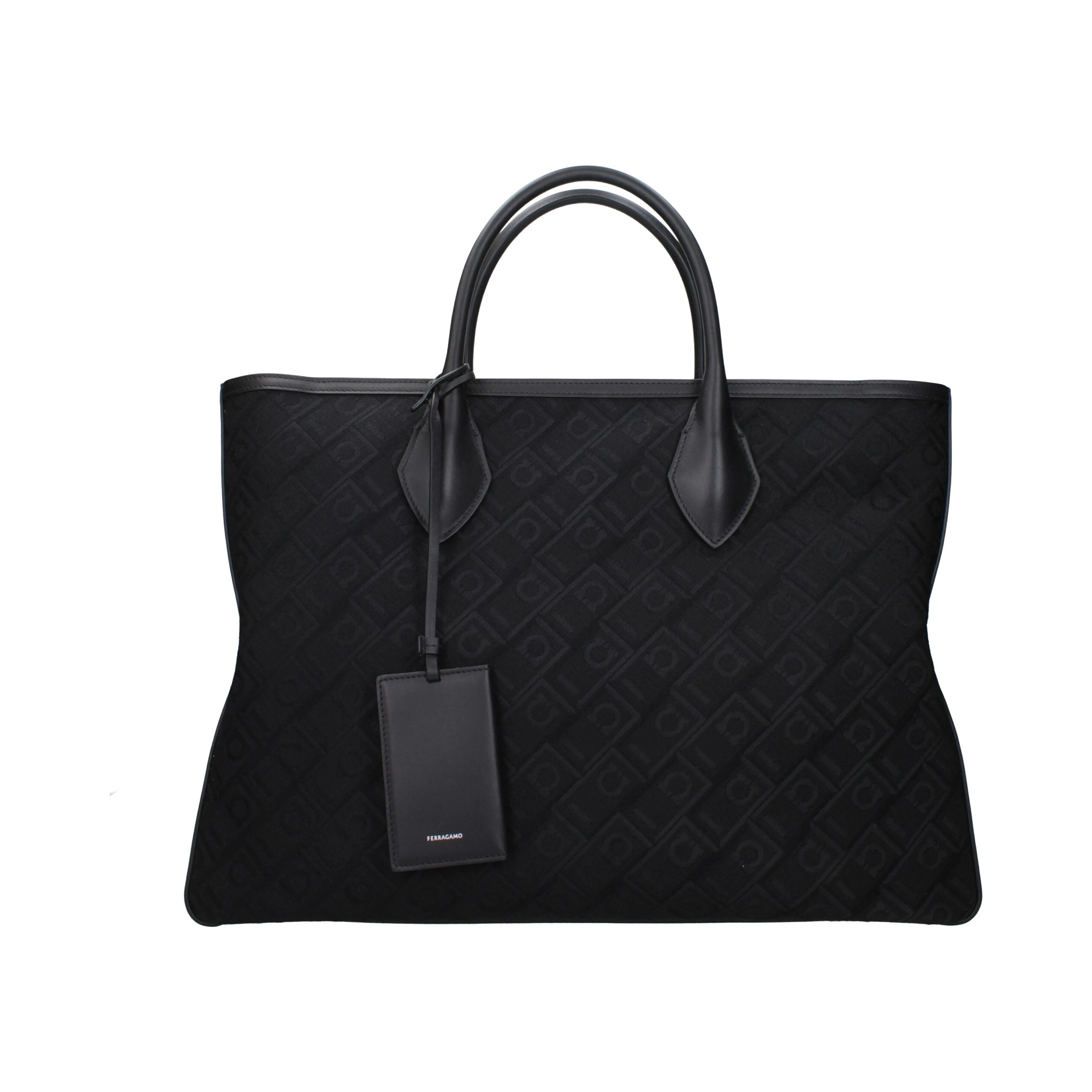 Black Fabric Handbag
