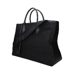 Black Fabric Handbag
