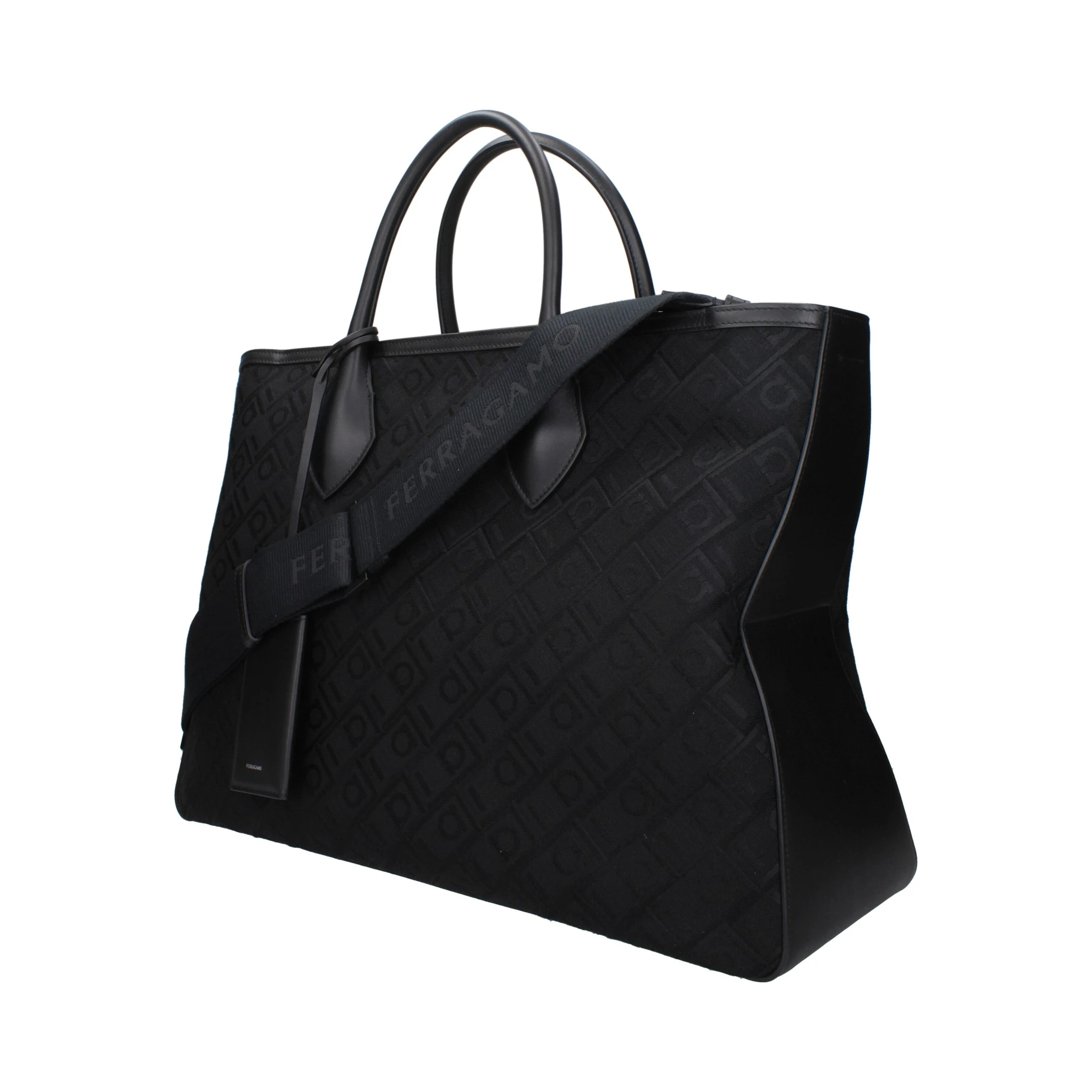 Black Fabric Handbag