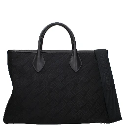 Black Fabric Handbag