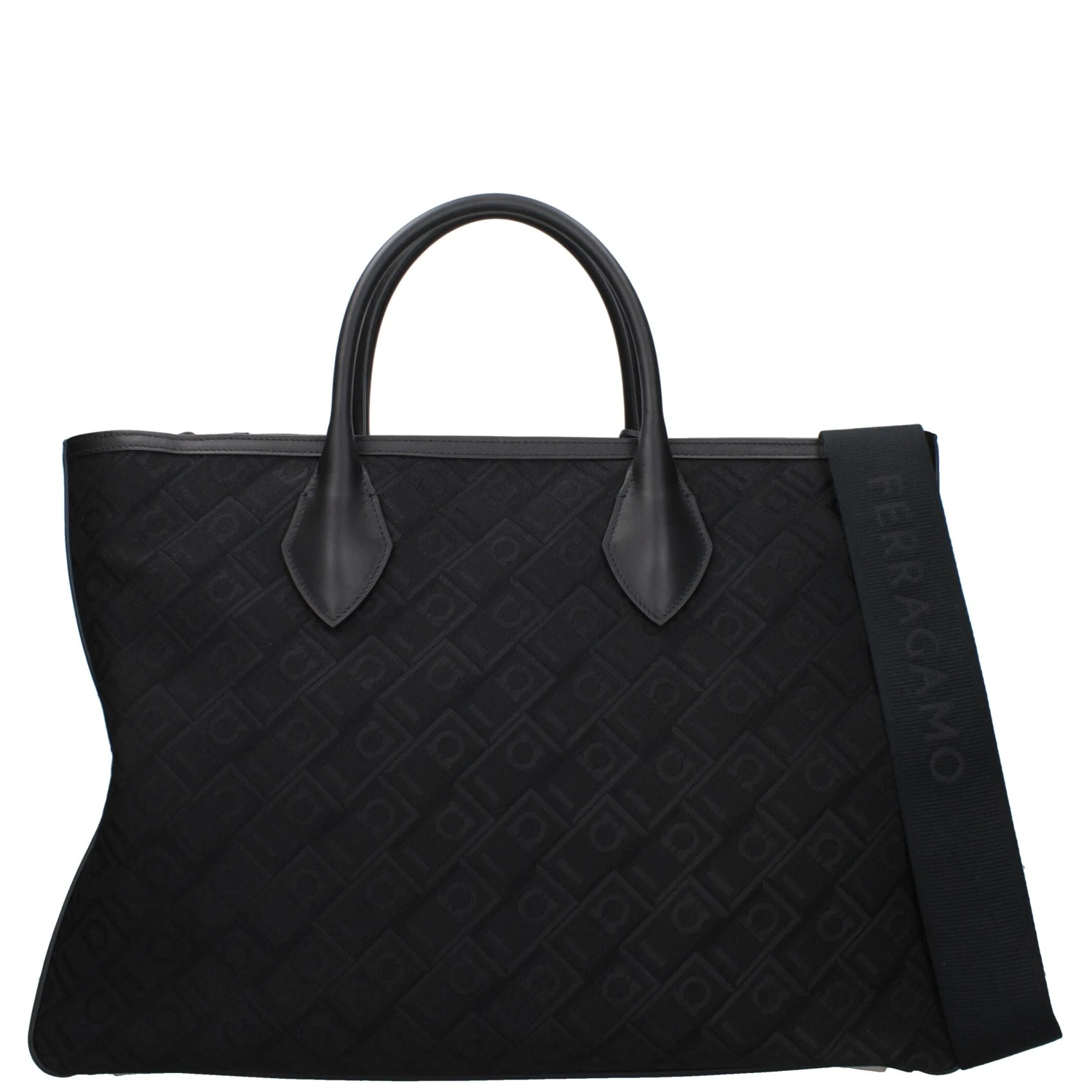 Black Fabric Handbag