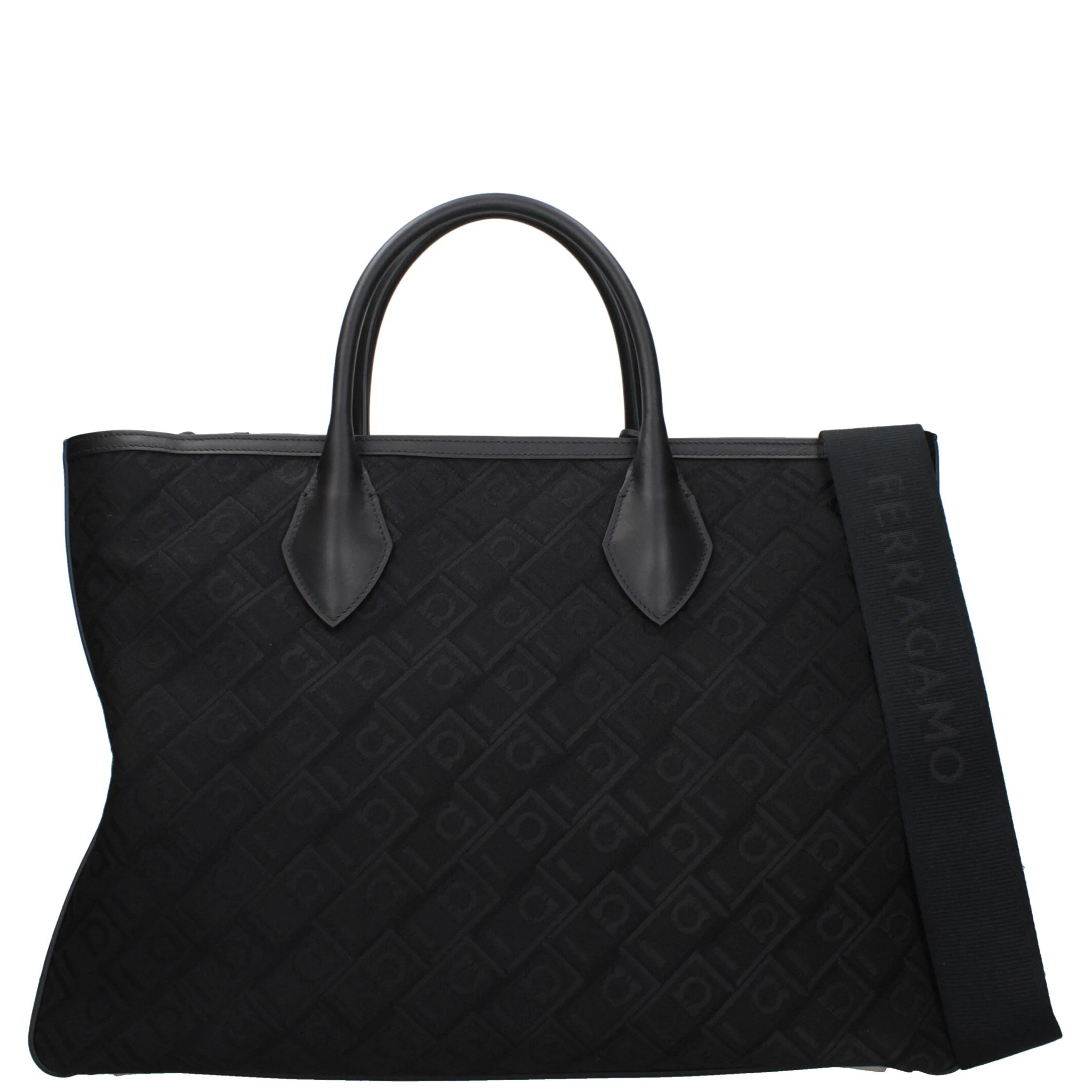 Black Fabric Handbag