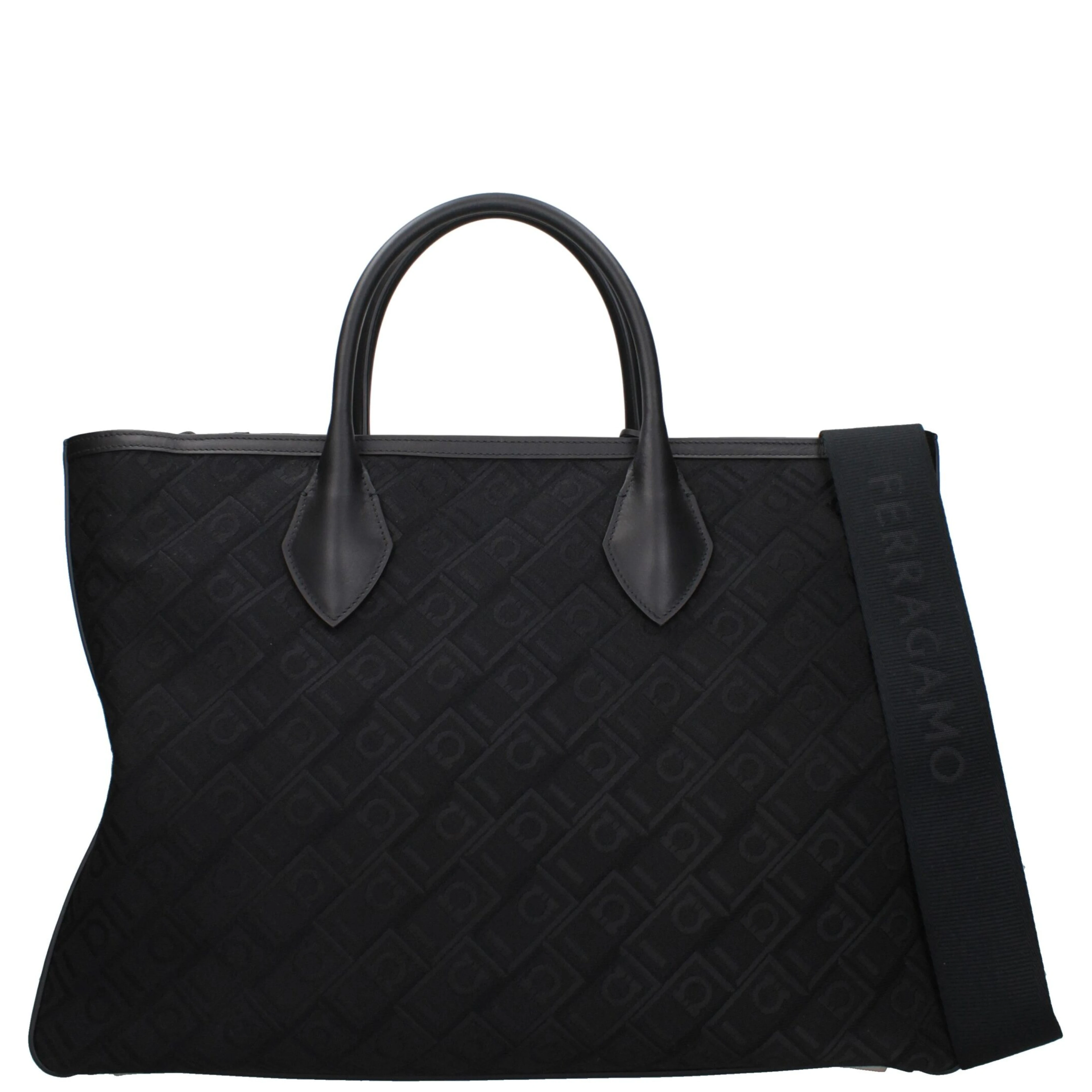 Black Fabric Handbag