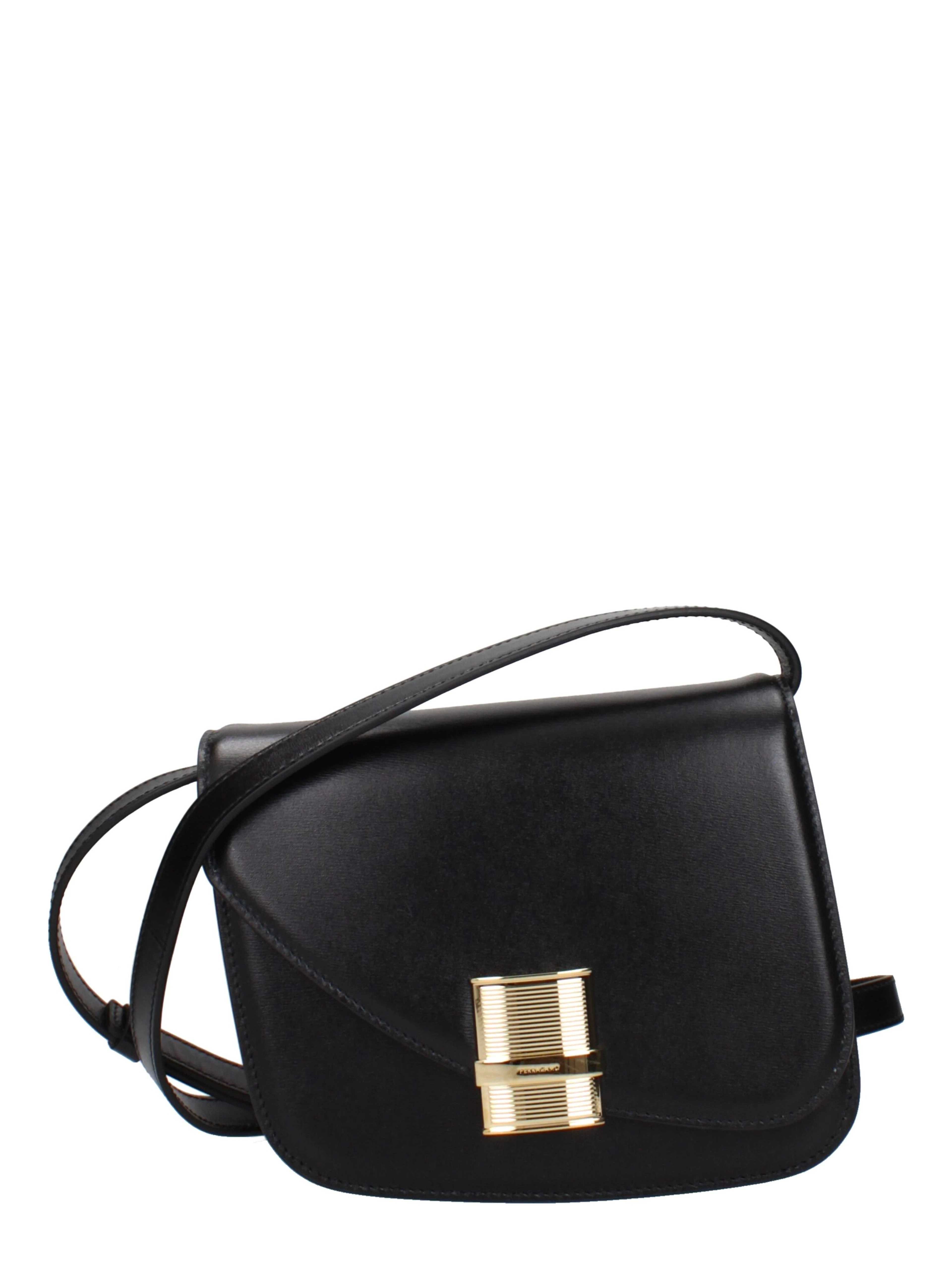 Black Leather Crossbody Bag
