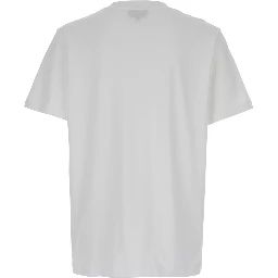 White Oversized T-Shirt with APC Print in Cotton Man