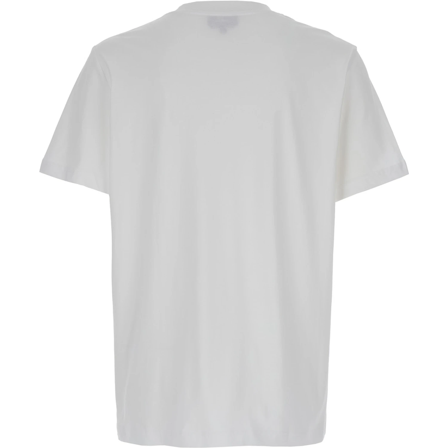 White Oversized T-Shirt with APC Print in Cotton Man
