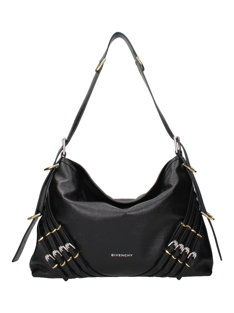 Black Leather Shoulder Bag