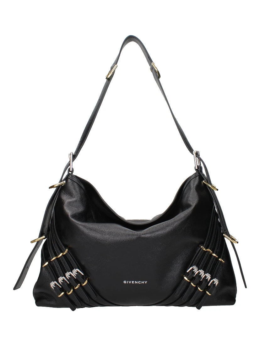 Black Leather Shoulder Bag
