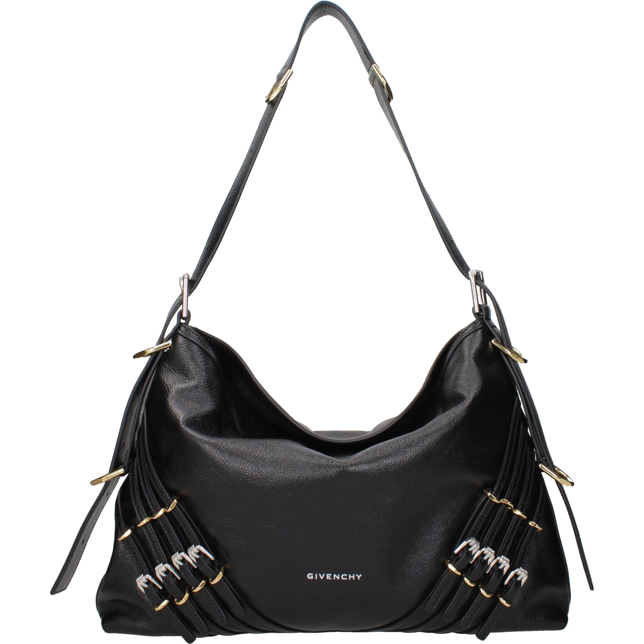 Black Leather Shoulder Bag