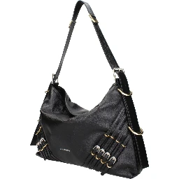 Black Leather Shoulder Bag