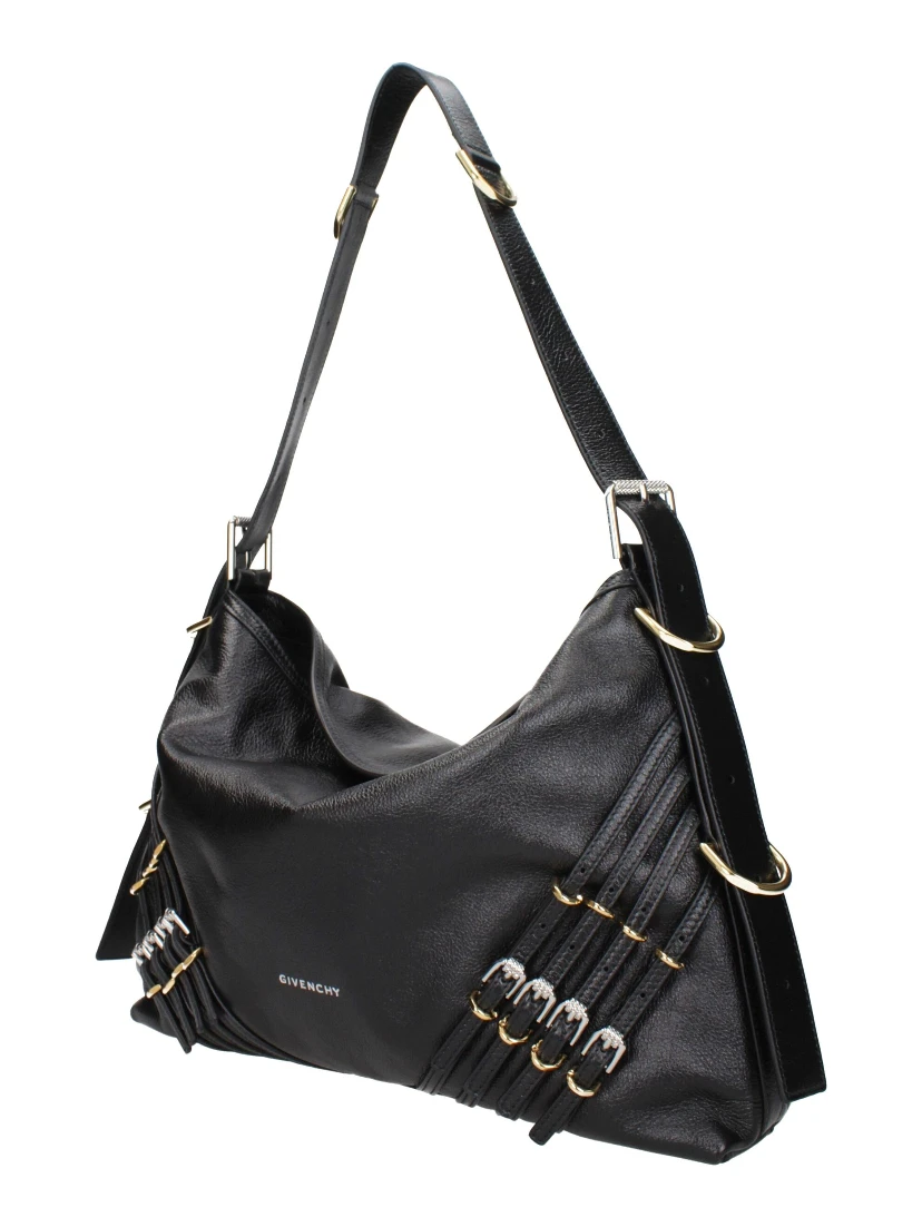 Black Leather Shoulder Bag