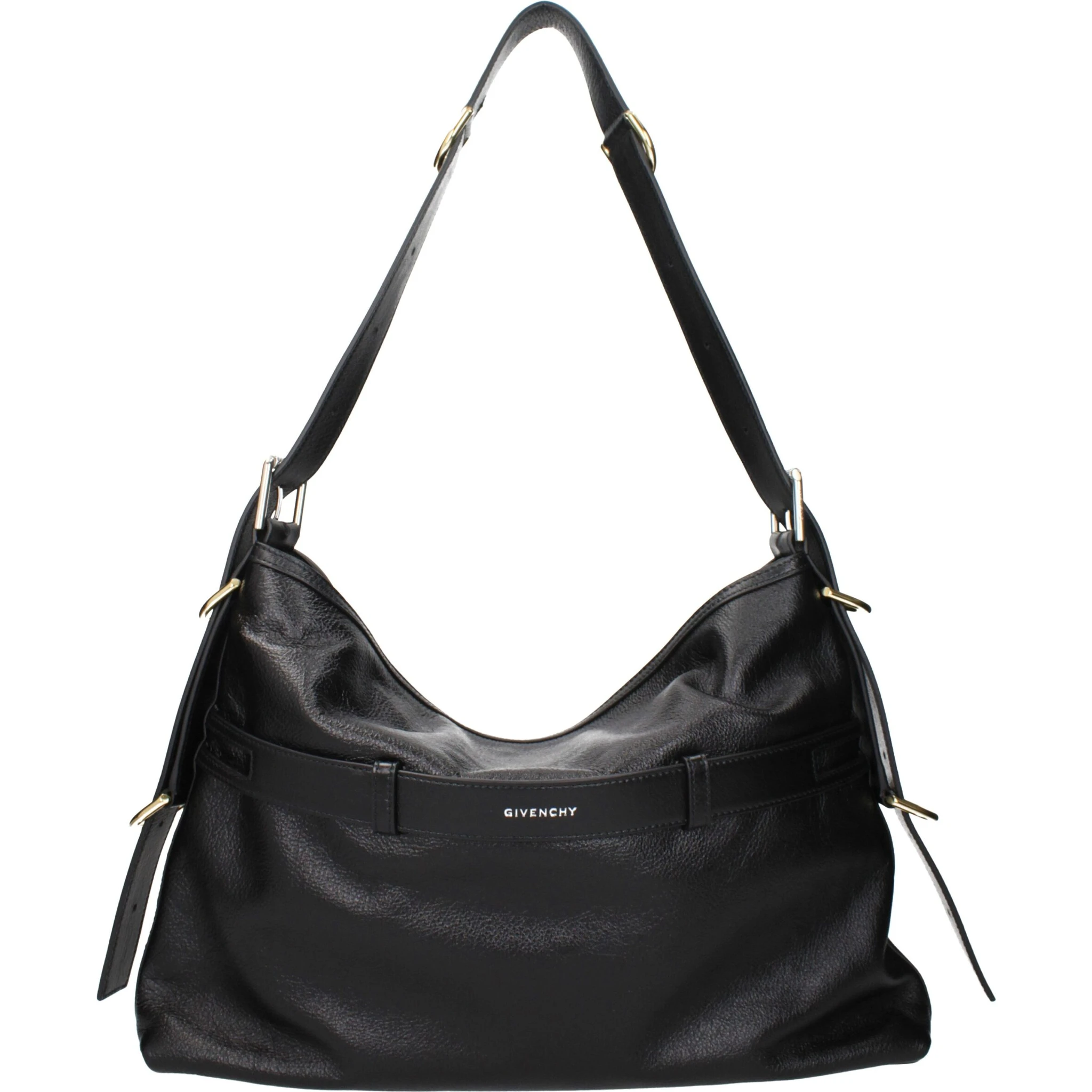 Black Leather Shoulder Bag