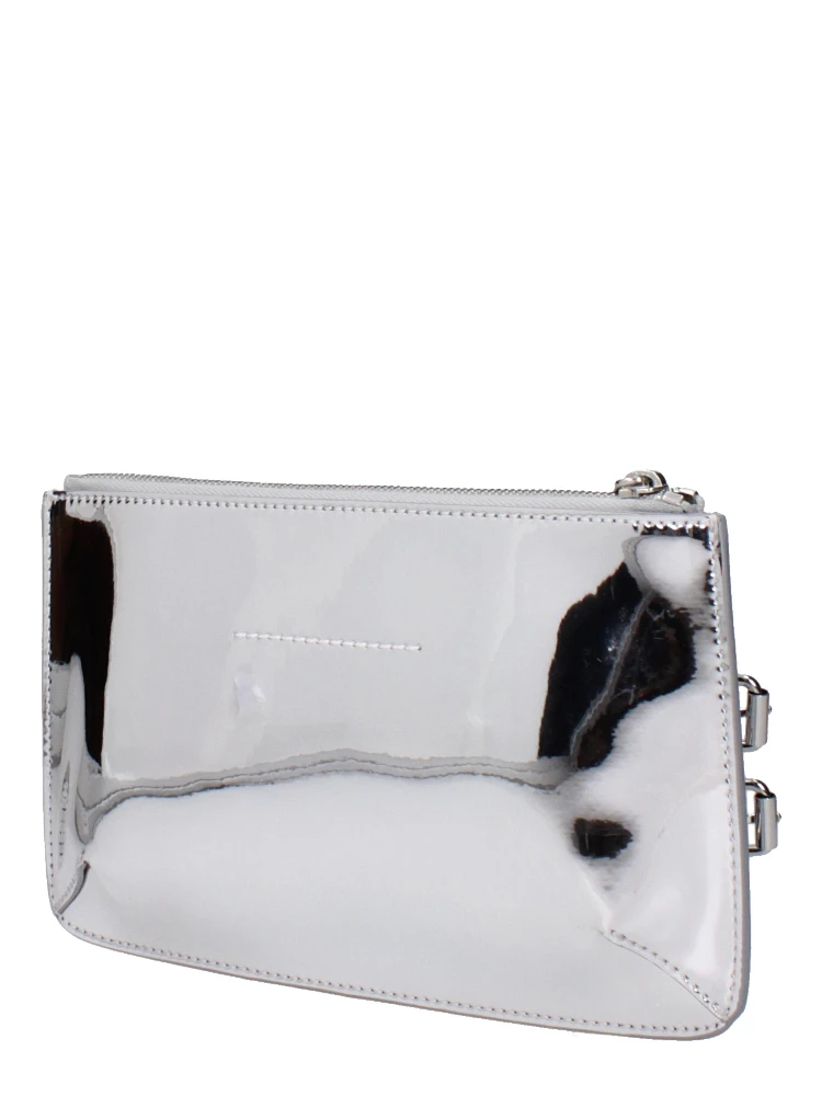 Gray Leather Clutch Bag alternative