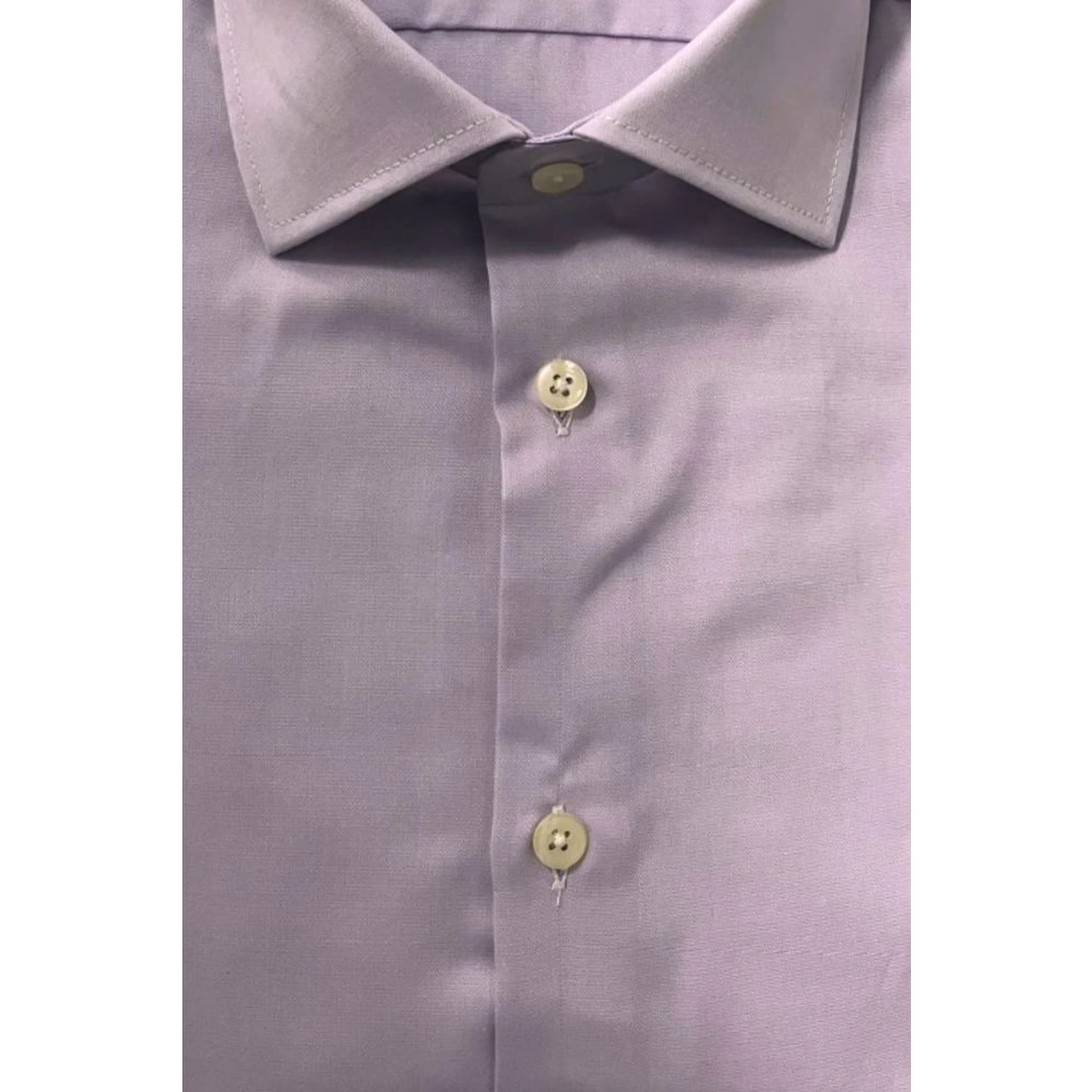 Purple Cotton Men Shirt