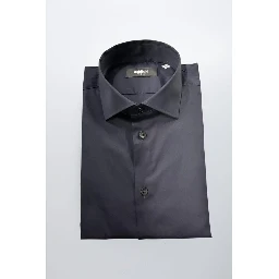 Black Cotton Men's Shirt