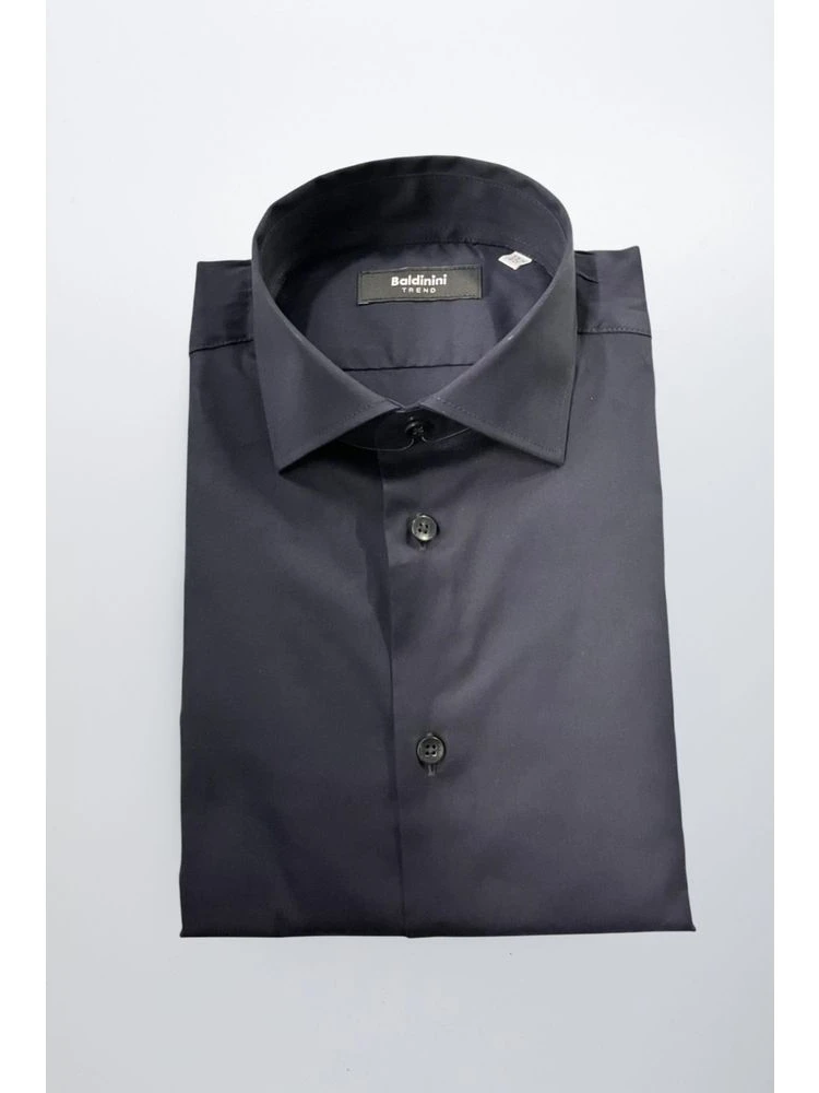 Black Cotton Men's Shirt