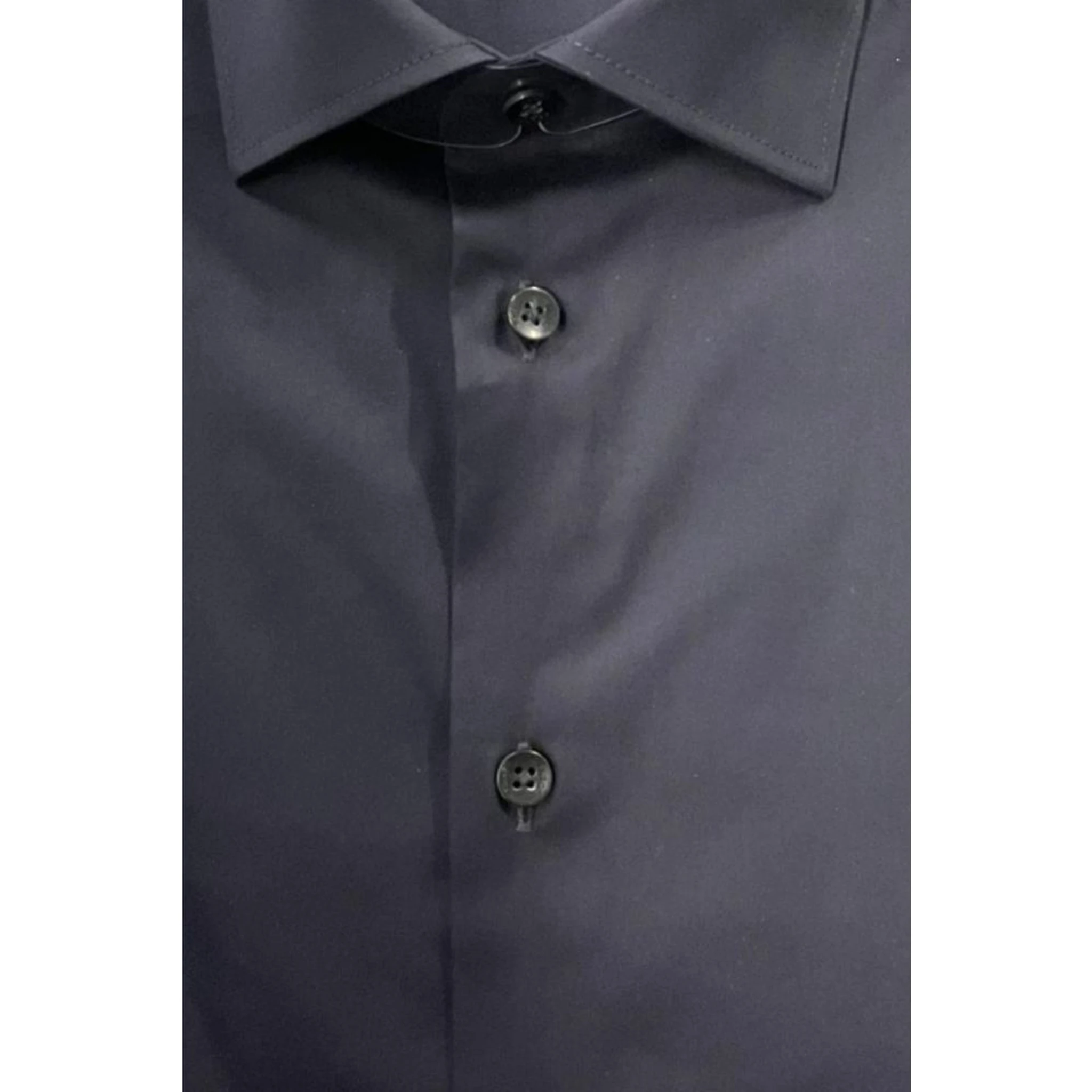 Black Cotton Men's Shirt