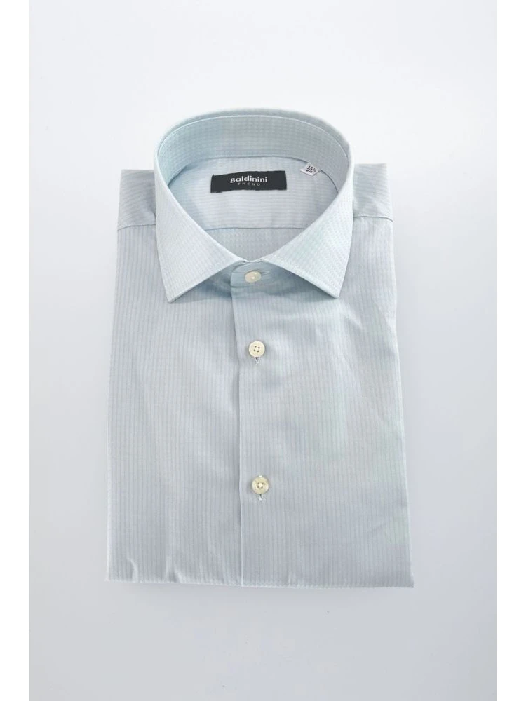 Light Blue Cotton Men Shirt