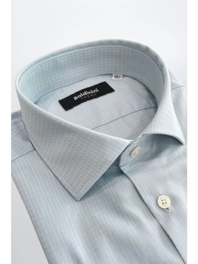 Light Blue Cotton Men Shirt alternative