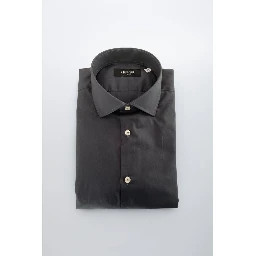 Gray Cotton Men Shirt