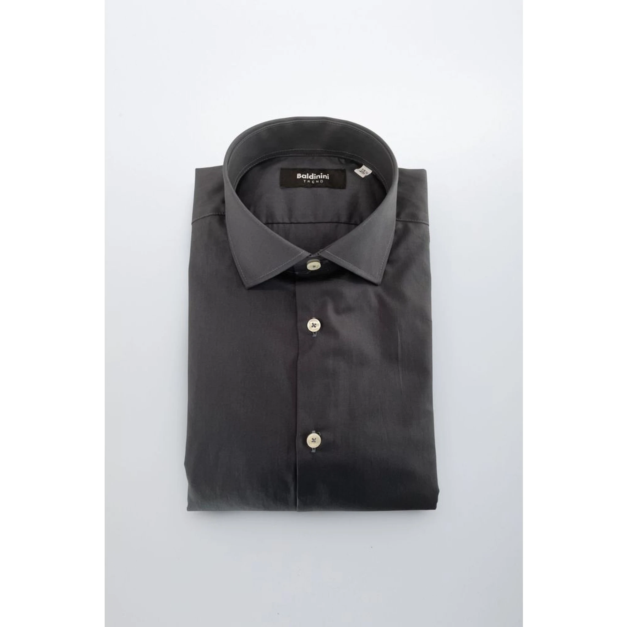 Gray Cotton Men Shirt