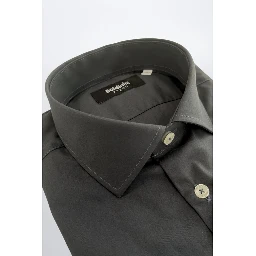 Gray Cotton Men Shirt