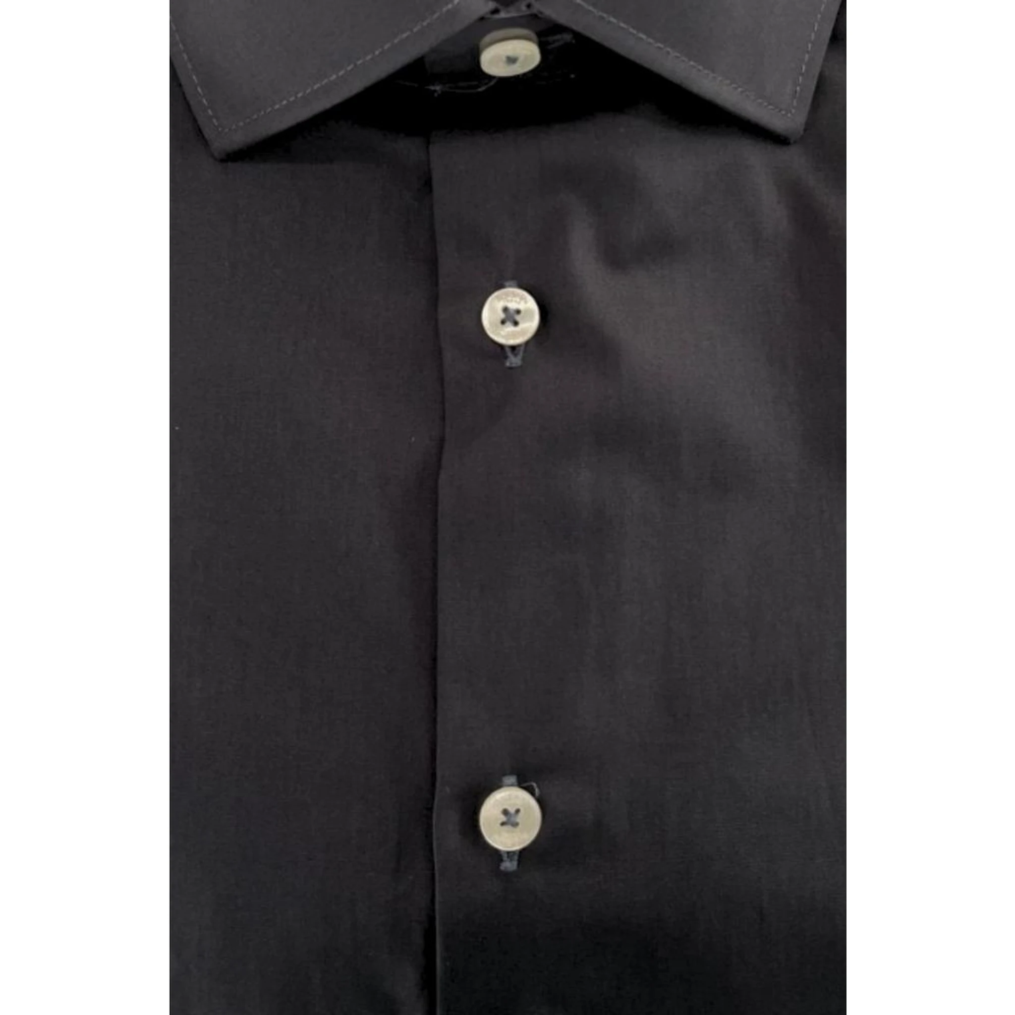 Gray Cotton Men Shirt